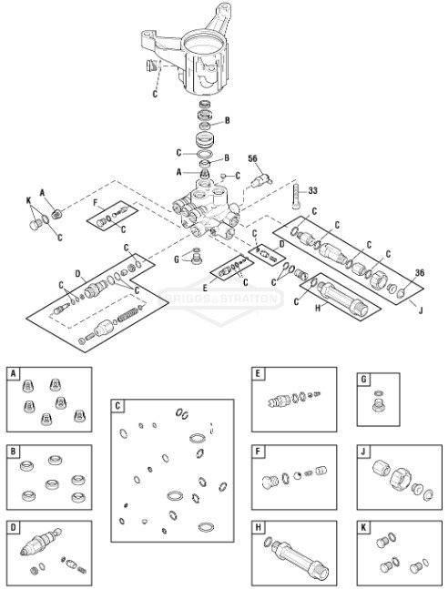 Briggs 706996 pump rebuild kits